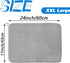 2 Pack Large Dish Drying Mat,24x17 Inch Absorbent Microfiber Dishes Drainer Mats,Dish Drying Pad for Countertops,Sinks,Draining Racks(Gray)...