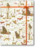 Colors of Rainbow Folded Flat Sheet Wrapping Paper Featuring Enchanted Forest with Animal Friends Squirrels Foxes Rabbits Bears (Fairytale Forest)...