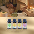 Natural Essential Oil Blend Set, 4 Pack, Essential Oil Blends for Massage, Suitable for Aromatherapy, Massage, Gifts, Hair Care (Jasmine&Rosemary&...