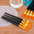 10 Pieces Paint Brushes for Acrylic Painting, Nylon Paint Brushes 1 Inch Wide Flat Paint Brushes Set for Artists Professional Amateurs Gouache & A...