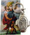 Westman Works St Christopher Metal Keychain Travel Saint Key Ring with Holy Card Set...