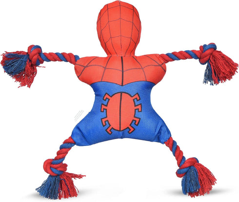 Marvel Comics for Pets Spiderman Rope Flyer Dog Toy | Superhero Spiderman Toy for Dogs, Flyer Toy Dog Rope Toy for Toss and Tug | Marvel Dog Toy O...