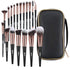 Makeup Brushes, 18 Pcs Professional Premium Synthetic Makeup Brush Set with Case, Foundation Kabuki Eye Travel Make up Brushes sets (Black Gold)...