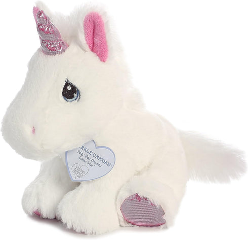 Aurora® Inspirational Precious Moments™ Sparkle Unicorn Stuffed Animal - Cherished Memories - Enduring Comfort - White 8.5 Inches...