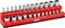 ARES 70232-26-Piece 1/4-Inch SAE Magnetic Socket Organizer - 13 Standard Size and 13 Deep Size Socket Holder - Keeps Your Tool Box Organized...