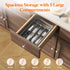 Lifewit Silverware Drawer Organizer Tray, Plastic Cutlery Storage for Kitchen Drawer, Flatware and Utensil Holder Divider for Spoons Forks Knives ...
