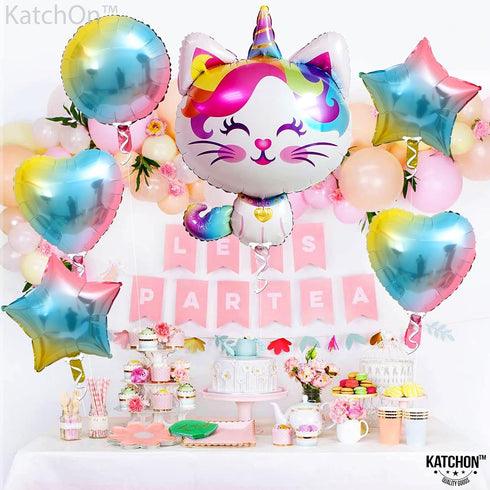 KatchOn Big Cute Caticorn Pack - 36 Inch: Cat, Kittycorn & Caticorn Party Supplies - Set of 6...