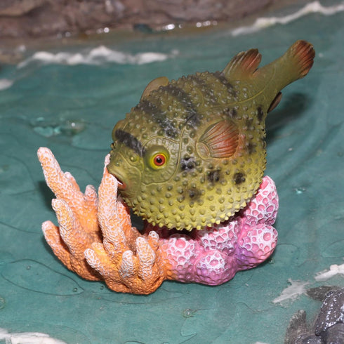 Gemini&Genius Pufferfish Toys for Kids, Realistic Puffer Fish Action Figures, Blowfish Toys, Under The Sea Life Figure Educational Gifts, Displays...