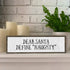 Xmas Wood Signs (Medium - Wood And Metal, Dear Santa Define Naughty)...