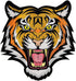 Tiger Patch Large Embroidered Iron-On Applique Roaring Bengal Striped Souvenir...