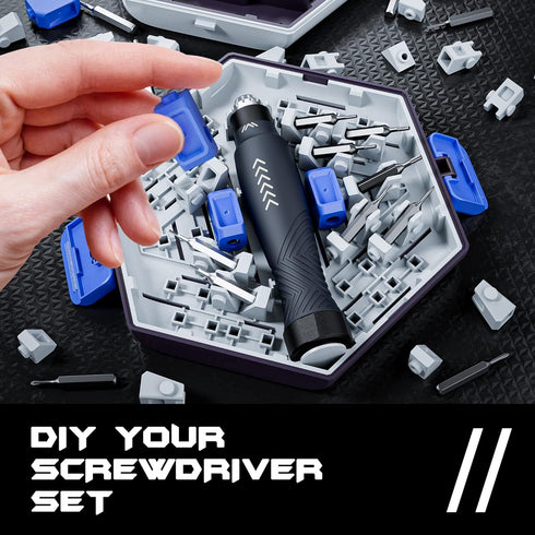 JAKEMY Precision Screwdriver Set: Building-block Screwdriver for Men, 25 in 1 Screwdriver Repair Tool Kit for Laptop, Computer, Macbook, iPhone, W...
