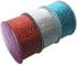 Morex Ribbon 98509P3-914 Sparkles Glitter Ribbon 1.5" X 12 YD Patriotic Ribbon for Gift Wrapping, Red/Natural/Blue (3-Pack), 4th of July Decoratio...