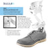 Brace On AFO Drop Foot Brace - Swedish Ultra Lock Foot Drop Brace For Walking, Lightweight, Drop Foot, AFO Brace and Foot Drop Braces, Men, Left...