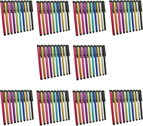 Metal Stylus Touch Screen Pen Compatible with Apple iPhone 4 4S 5 5S 5C 6 6 Plus iPad Galaxy Tablet Smartphone PDA (100)...