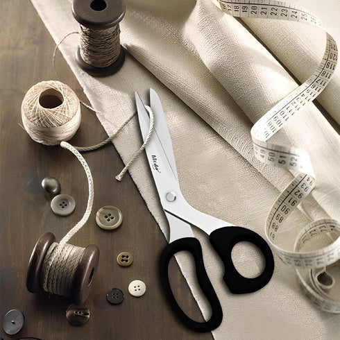 Mr.do Fabric Scissors 10 inch Sewing Scissors All Purpose Heavy Duty Sharp Fabric Scissors for Cutting Clothes Leather Classic Stainless Steel Pro...