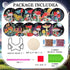 Singhoow 12 Pcs Mushroom Diamond Painting Coaster Kits with Holder DIY Mushroom Diamond Art Coaster Non Slip Diamond Coaster Kits for Adults Craft...