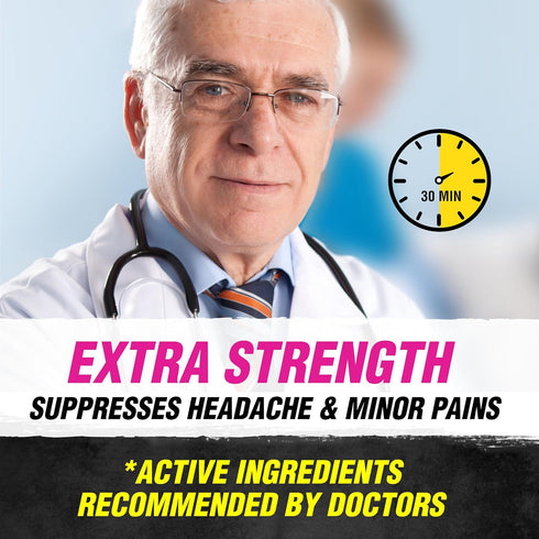 Extra Strength Pain & Headache Reliever Tablets Aspirin, & Caffeine, 24 Count...