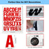 220 Pieces Iron on Letters for Clothing, 5 Sheets of Black Heat Transfer Vinyl for T Shirts, A-Z Patches PU DIY Crafts Alphabets Sticker for Fabri...