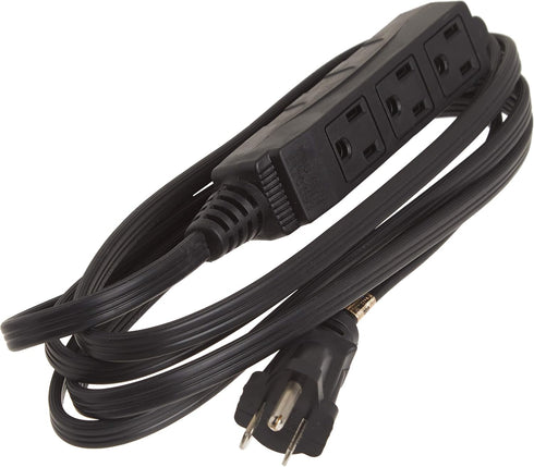 Woods 2611 8-Foot 3-Prong Indoor Extension Cord With 3 Outlets, Black...
