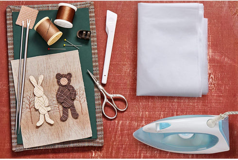 3 Pieces Fusible Interfacing Non-Woven Lightweight Polyester Interfacing (White, 20 Inch x 3 Yards)...