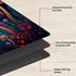 TCG Playmat Board Game Mat Plus 50 Pcs Card Sleeves, 24 x 14 Table Mats Neon Mushroom Game Mousepad with Soft Surface Non-slip Base for MTG RPG CC...