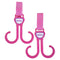 Nuby Double Stroller Hook, Adjustable Hook, Pink...