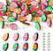 Beadthoven 24 Pairs Easter Egg Wooden Stud Earring Set Natural Wooden Earring Posts with Earrings Backs Colorful Printed Small Stud Earrings Pins ...
