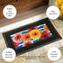 Evergreen Sassafras Spring Gerbera Bouquet Interchangeable Entrance Doormat | Indoor and Outdoor | 22-inches x 10-inches | Non-Slip Backing | All-...