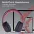 Louise&Mann Wireless Headphones Over Ear, Bluetooth Headphones 5.3, Foldable Lightweight with Soft Memory Foam Earmuffs, Built-in Mic with Wired M...