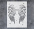 GSS Designs Angel Wings Stencils for Painting on Walls Canvas Wood Crafts Reusable Large Giant Wall Stencils for Painting 12x16Inch...