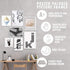 Poster Palooza 6x9 Traditional Natural Wood Picture Frame - UV Acrylic, Foam Board Backing, & Hanging Hardware Included!...