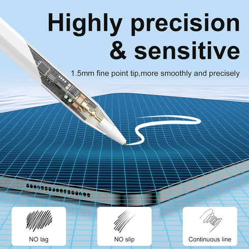 Stylus Pen for iPad?Active Stylus Pen Compatible for iOS and Android Touchscreens/Phones ? Rechargeable Stylus Pencil for iPad, iPhone, Microsoft ...