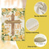 Spring Summer I Am The Resurrection and The Life Decorative Garden Flag, Easter Religious Cross Yellow Flower Yard Outside Decorations, Christian ...