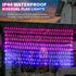 Bisexual Flag Lights Outdoor, 6.6x3.3 FT Bisexual Pride Flag Pride Decorations Connectable, 330LED Waterproof Bi Flag for Wall with Lights, Pride ...