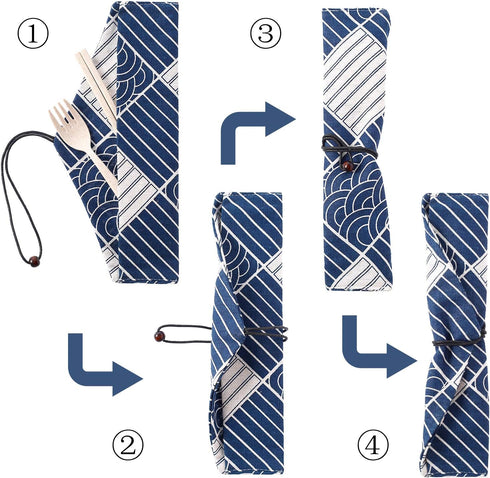 5 Pcs Straw Carrying Pouch Kit, Chopstick Case, Reusable Straw Bag, Portable Travel Bag for Stainless Steel, Glass, Silicone, Bamboo, Cutlery and ...