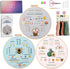 Jyphorixal Embroidery Kit for Beginners Adults Cross Stitch Starter Kit Needle Point Supplies 28 Basic Stitches in 3 Set......