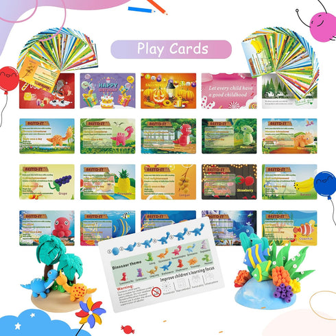 Air Dry Clay 26 Corlors, Modeling Clay for Kids, DIY Soft Magic Clay, Non-Sticky, Molding Clay with Sculpting Tools and Play Cards, Arts and Craft...