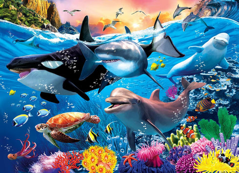 Puzzles for Kids Ages 4-8 Year Old - Underwater World,100 Piece Jigsaw Puzzle for Toddler Children Learning Educational Puzzles Toys for Boys and ...