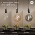 GE Lighting Vintage Style LED Light Bulbs, 60 Watt Eqv, Amber Glass, Warm Candle Light, A15 Standard Bulb, Small Base (2 Pack)...