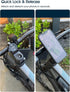 Bike Phone Mount,Mountain Bicycle Stem Cell Phone Holder,Universal Aluminum Handlebar Phone Clamp,MTB / Road E-Bike Cycling Mobile Phone Clip,Quic...