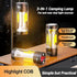 Camp Lantern Rechargeable, Camp Light Flashlight with Magnetic, Power Bank, White/Warm/Red SOS Light Mode for Emergencies, Camping, Hiking,Tent...