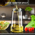 PARACITY Oil Dispenser Bottle for Kitchen, 2 in 1 Olive Oil Sprayer and Oil Dispenser, Oil Spray Bottle 500ML/ 17OZ for Cooking, Kitchen, BBQ, Air...