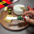 Supreme Housewares Santa Claus Cheese Spreaders, Hand-Painted Resin Handles with Stainless Steel Blades for Spreading Cream Cheese, Butter, Jam, o...