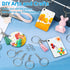 Paxcoo 50Pcs Keychains with Chain and 50 Pcs Jump Rings, Keychain Rings Kit Findings Bulk for Keychain Making Supplie DIY Crafts...