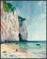 Posterizer 1 pcs-coastal cliefs in france-classics inspired oil painting style 1-Coastal & Nautical Art-Landscape & Nature Art-Decor for Home & Of...