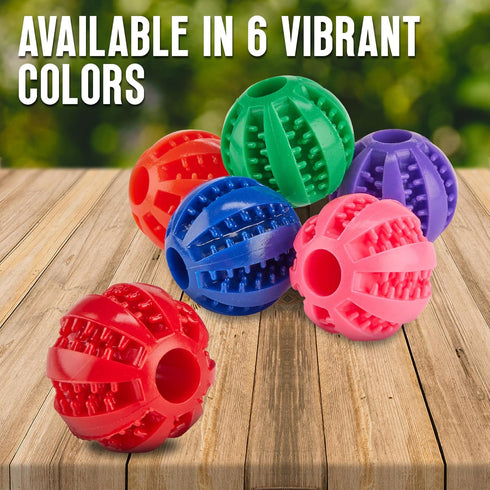 Fillable Treat Ball for Dogs to Keep Them Busy for Hours, 1.5" Puppy Puzzle Balls for Teething Dogs, Dog Crate Mind Stimulating Games for Puppy Bo...