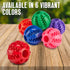 Fillable Treat Ball for Dogs to Keep Them Busy for Hours, 1.5" Puppy Puzzle Balls for Teething Dogs, Dog Crate Mind Stimulating Games for Puppy Bo...