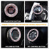 1 Sets 6 Pieces Fluffy Steering Wheel Cover for Women Girls, Includes Soft Fur Steering Wheel Cover Car Coaster Plush Keychain Rhinestone Ring Sti...