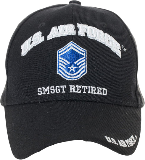 Artisan Owl Officially Licensed US Air Force Retired Baseball Cap - Multiple Ranks!...