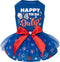 cyeollo 4th of July Dog Dress Dog Clothes Dog Tulle Skirts for Small Dogs Independence Day Holiday Pet Outfits with Bowtie Patriotic Puppy Cats Ap...